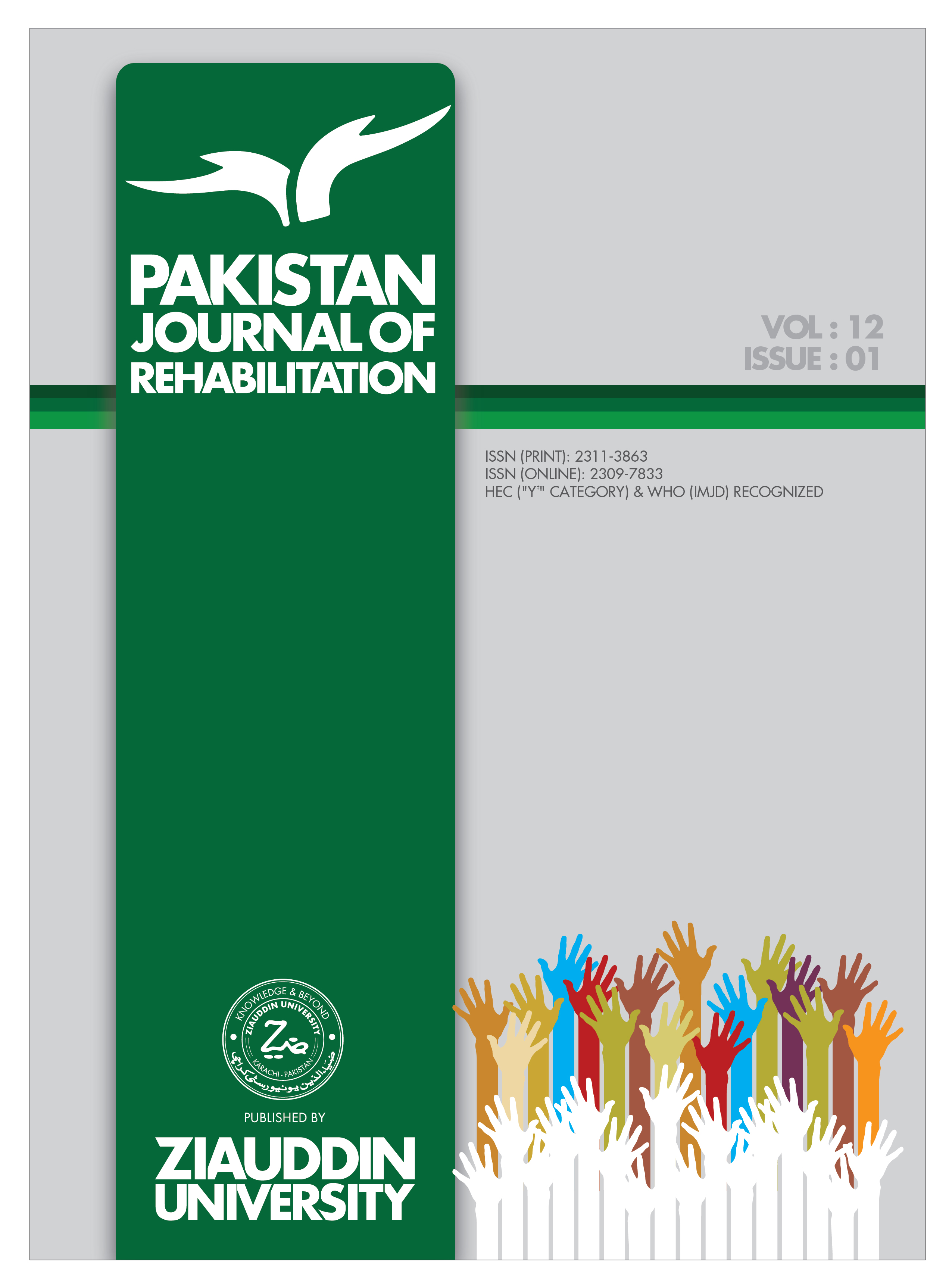					View Vol. 12 No. 1 (2023): Pakistan Journal of Rehabilitation
				